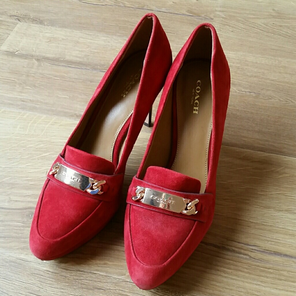 Red Coach Heels - Courtney's Closet